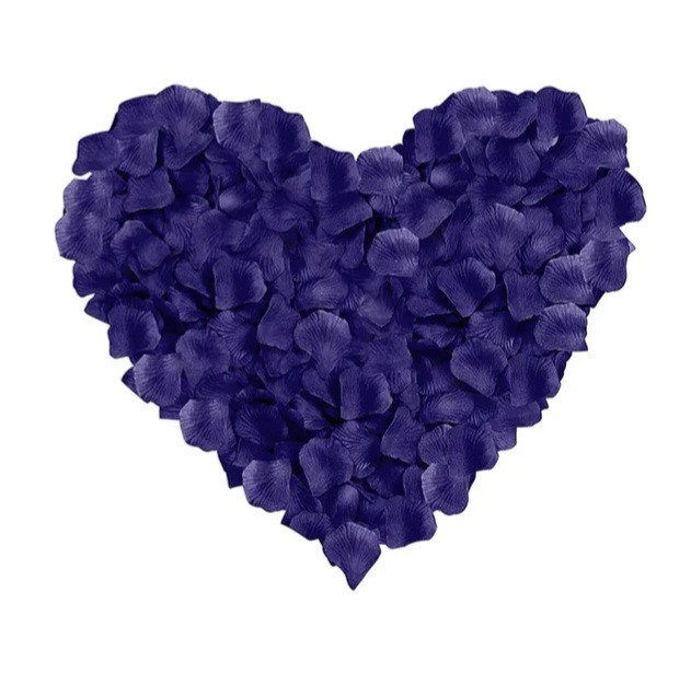 Лепестки роз искусственные 100 штук 45 на 45 мм фиолетовый Киев - изображение 2