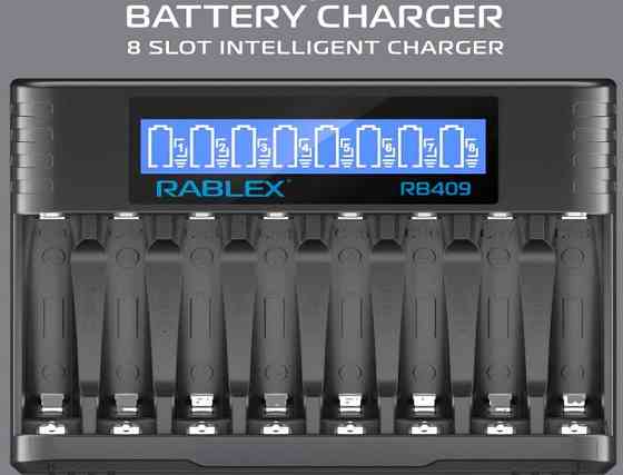 Зарядний пристрій Rablex RB409 на 8 AA/AAA R3/R6 1.2V Дніпро