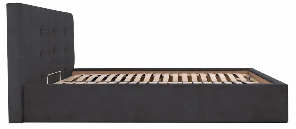 Кровать Manchester Comfort 140 х 190 см Мисти Dark Grey С подъемным механизмом и нишей для белья Темно-серый Киев - изображение 3