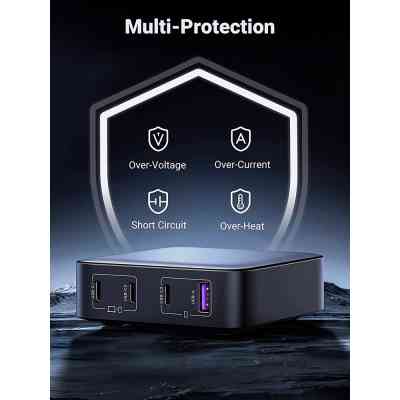 Зарядний пристрій Ugreen 4xUSB 100W (3xType-C+USB A QC3) GAN Charger Nexode Series Black CD328 (90928) Вінниця