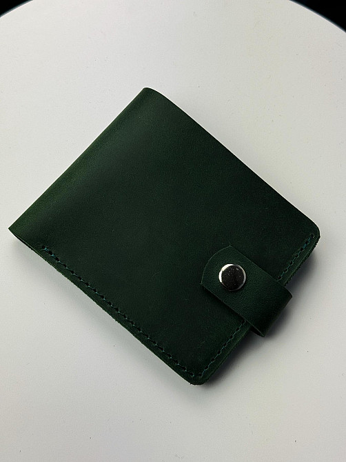 Класичний гаманець із натуральної шкіри SD003 (Зелений) Суми - фото 1