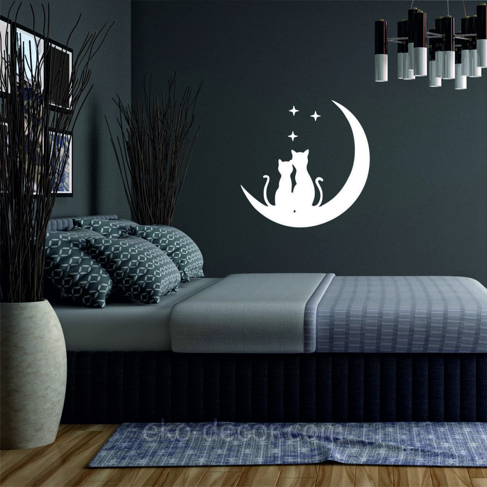 Декоративное настенное 3D Панно «Коты» Декор на стену с объемом 70*70 см, Белый Киев - изображение 3