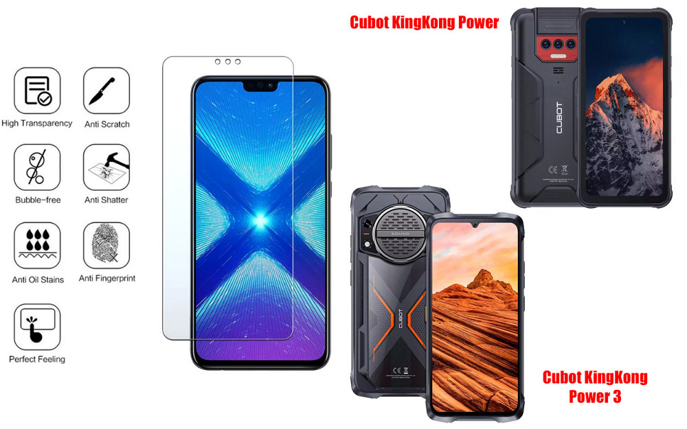 Защитное стекло NeoGlass для Cubot KingKong Power, KingKong Power 3 – ультрапрозрачное и устойчивое Киев - изображение 4