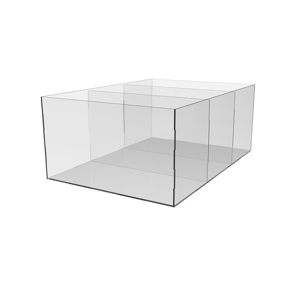 Короб EKOSTAR из оргстекла 3мм прозр 500х350х200 мм 3 отделения Киев - изображение 1