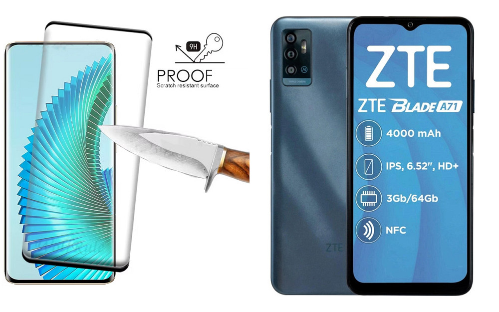 Захисне скло HyperGlass Pro для ZTE BLADE A71 – максимальна чутливість та захист Київ - фото 1