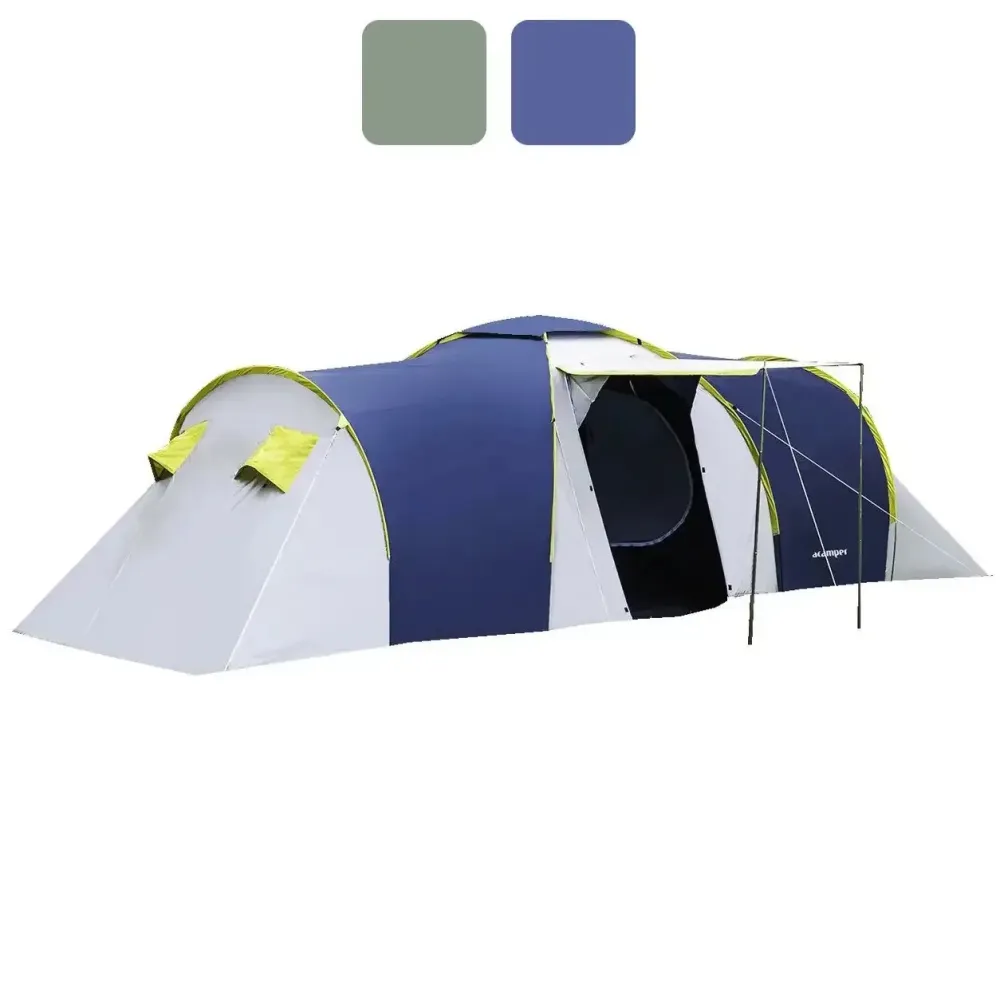 Большая туристическая палатка Acamper NADIR 6 с тамбуром шестиместная Синий Киев - изображение 1