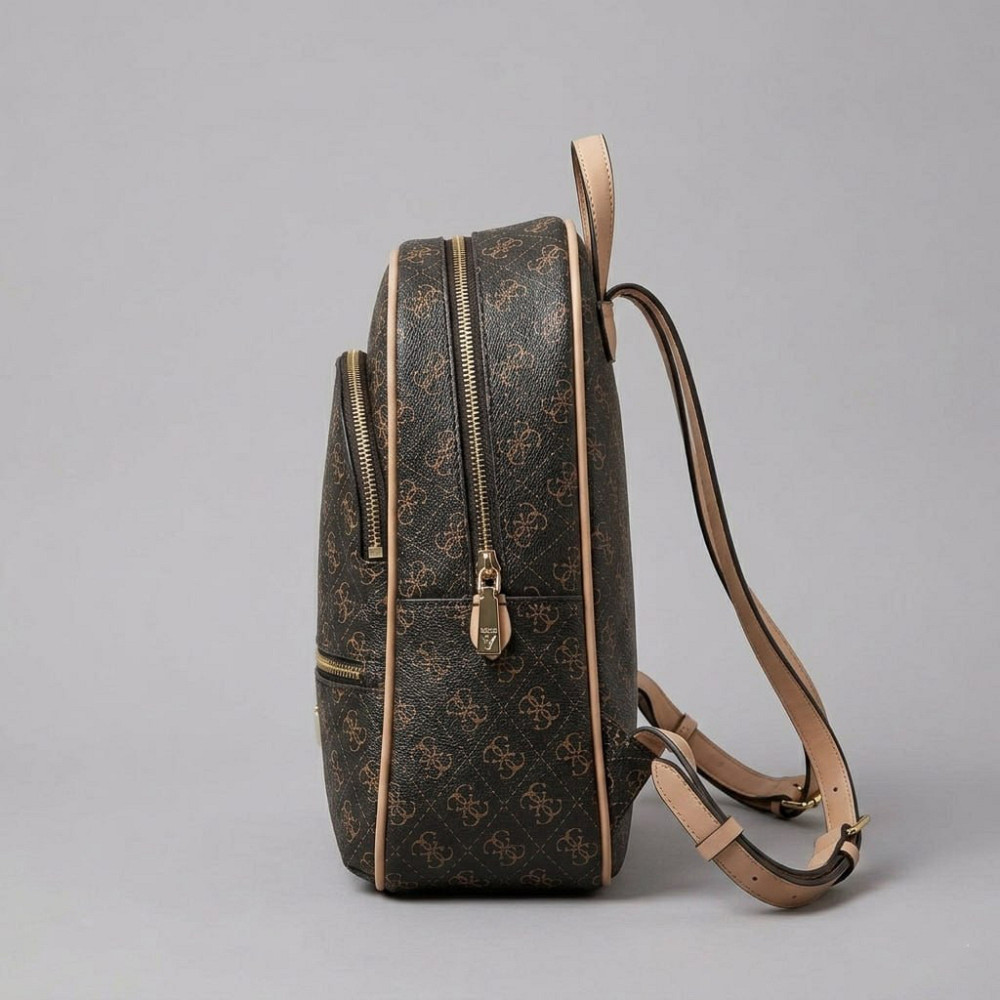 Жіночий брендовий рюкзак Guess (9533) коричневий Київ - фото 4