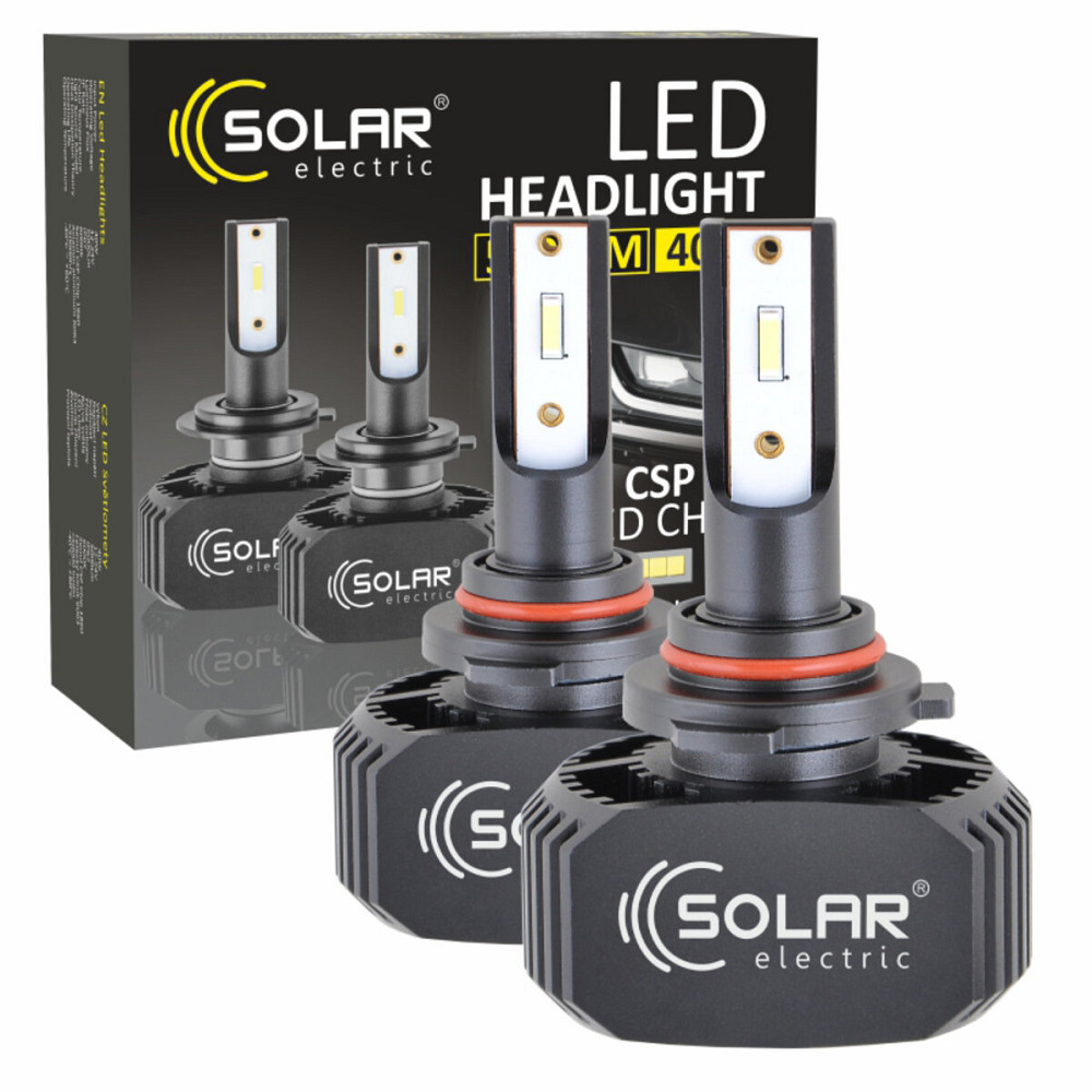 LED автолампа Solar HB3 12/24V 6000K 5000Lm 40W, CSP1860 2шт Киев - изображение 1