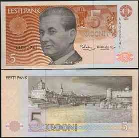 Естонія/Estonia 5 крон 1994 pick 76 UNC Полтава