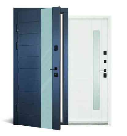 Вхідні двері з терморозривом Abwehr Cottage Ufo 367 RAL 7016 + Біла вулична плівка 960*2050 мм Київ