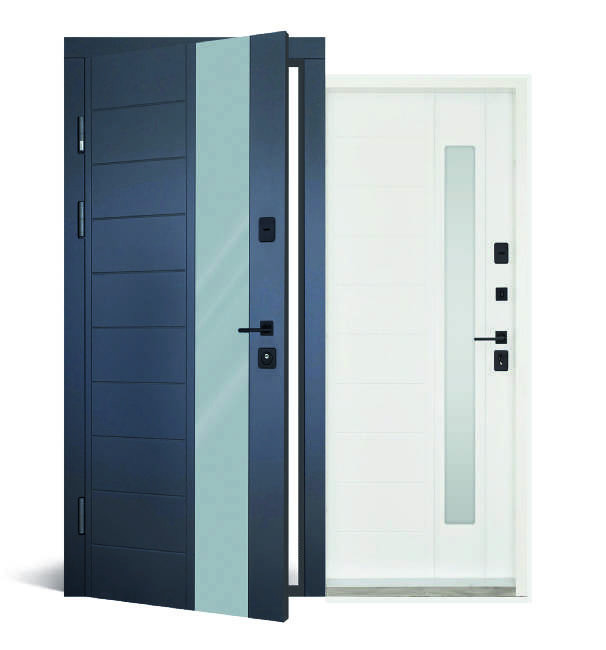 Вхідні двері з терморозривом Abwehr Cottage Ufo 367 RAL 7016 + Біла вулична плівка 960*2050 мм Київ - фото 3