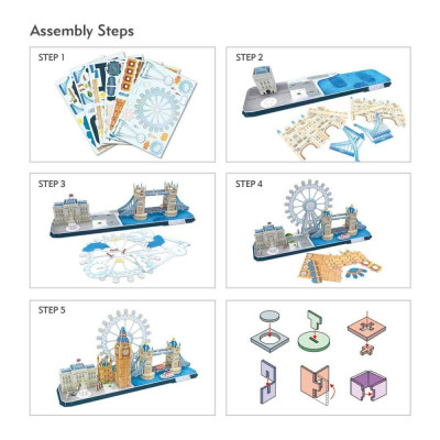 Пазл Cubic Fun Тривимірний пазл CityLine London (MC253h) Вінниця - фото 10