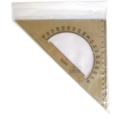 Лінійка Koh-i-Noor Трикутник 45/177 з транспортиром, димчастий (745640) Вінниця - фото 4