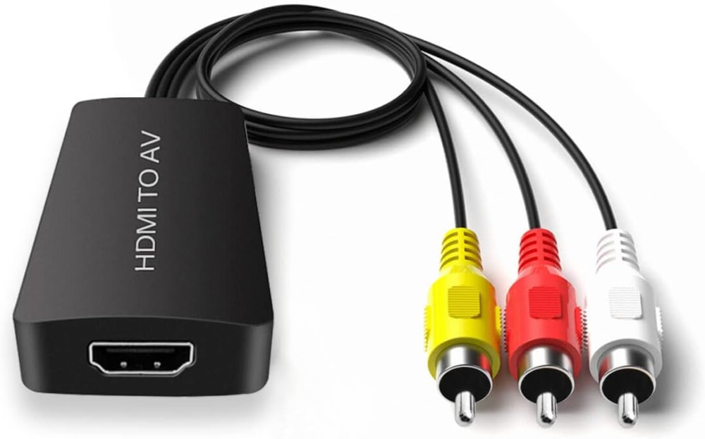 Конвертер HDMI на AV (RCA) Full HD 1080P: Адаптер для Smart TV Stick, Roku, PS4, Xbox до старих ТБ, USB-живлення, Чорний Київ - фото 3