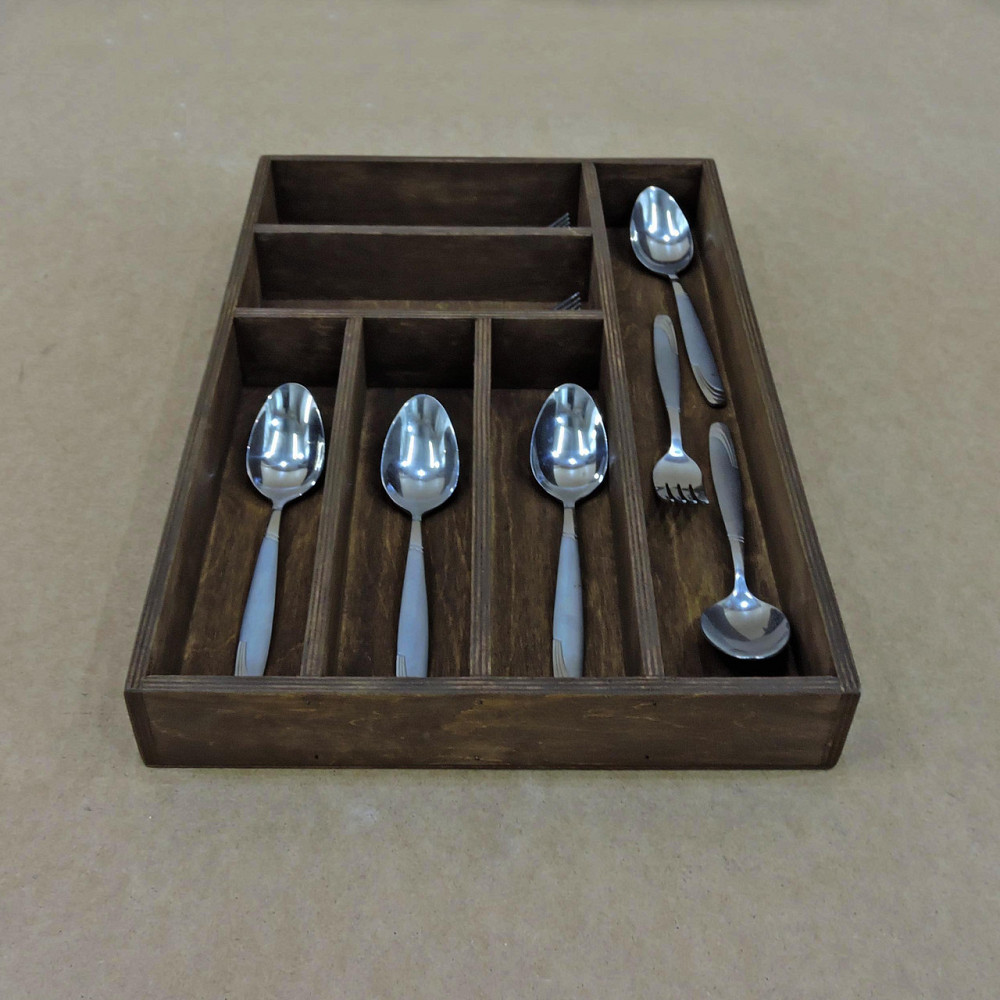 Лоток для столових приладів "Кальде" мокко Миколаїв - фото 1