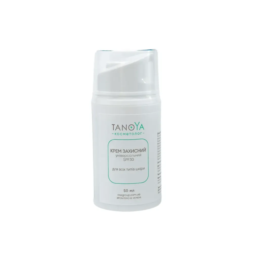 Крем захисний універсальний SPF30 для всіх типів шкіри TanoYA 50 мл Дніпро - фото 1