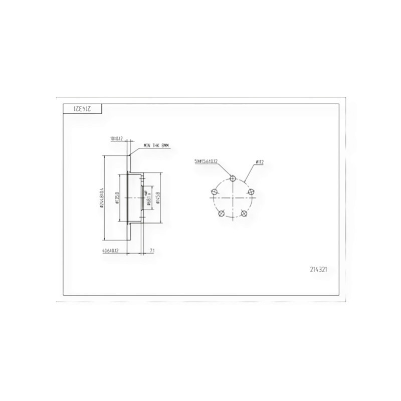 Диск Audi A4 B5, B6, Volken Passat B5 (1995-) задній (245mmx10mm) гальмівний Мукачево - фото 1