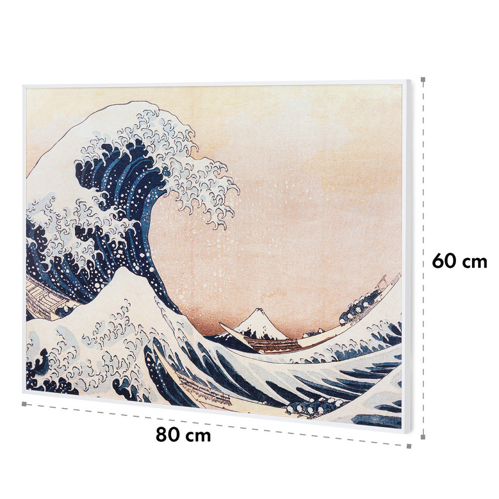 Умный инфракрасный обогреватель Wonderwall Air Art 80x60 см 500 Вт Настенное крепление Wave 80 x 60 см / Ровно - изображение 9
