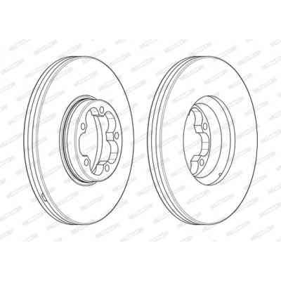 Тормозной диск FERODO DDF2468-1 Винница
