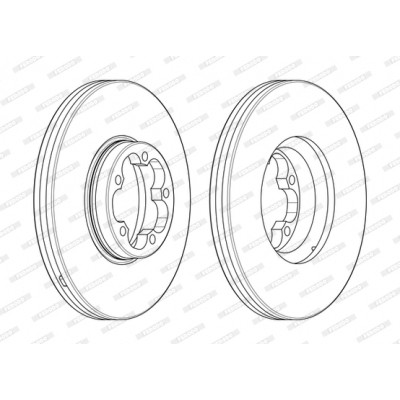 Гальмівний диск FERODO DDF2468-1 Вінниця - фото 1