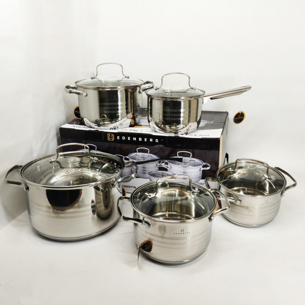 Набір якісних каструль, Набір каструль з міцним антипригарним покриттям Комплект металевих AY-22 Львів - фото 8