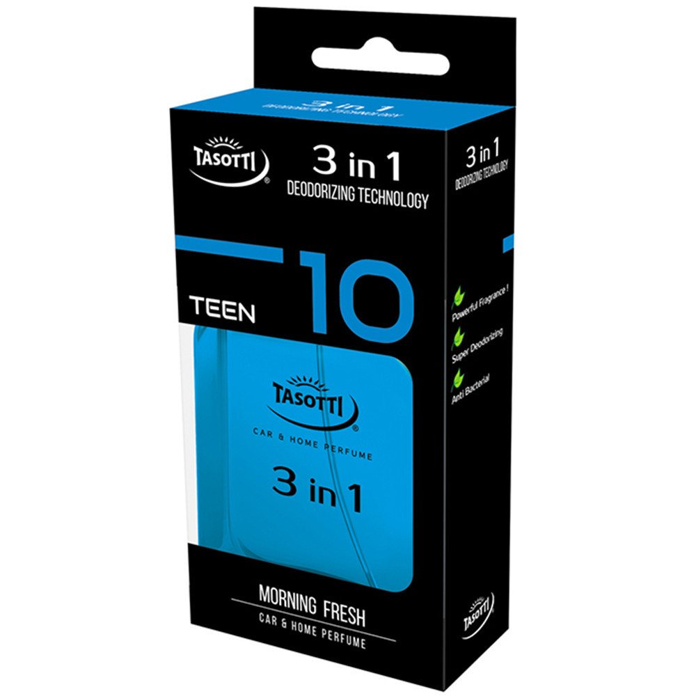 Ароматизатор для авто спрей "3 in 1" Morning Fresh (Ранкова свіжість) 50мл Tasotti Київ - фото 1
