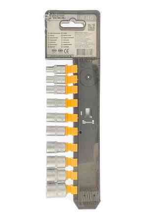 MASTERTOOL Набір головок торцевих 6-гранних MASTERTOOL ¼" 5-14 мм з тріскачкою 72 зубці CrV 11 Коломыя