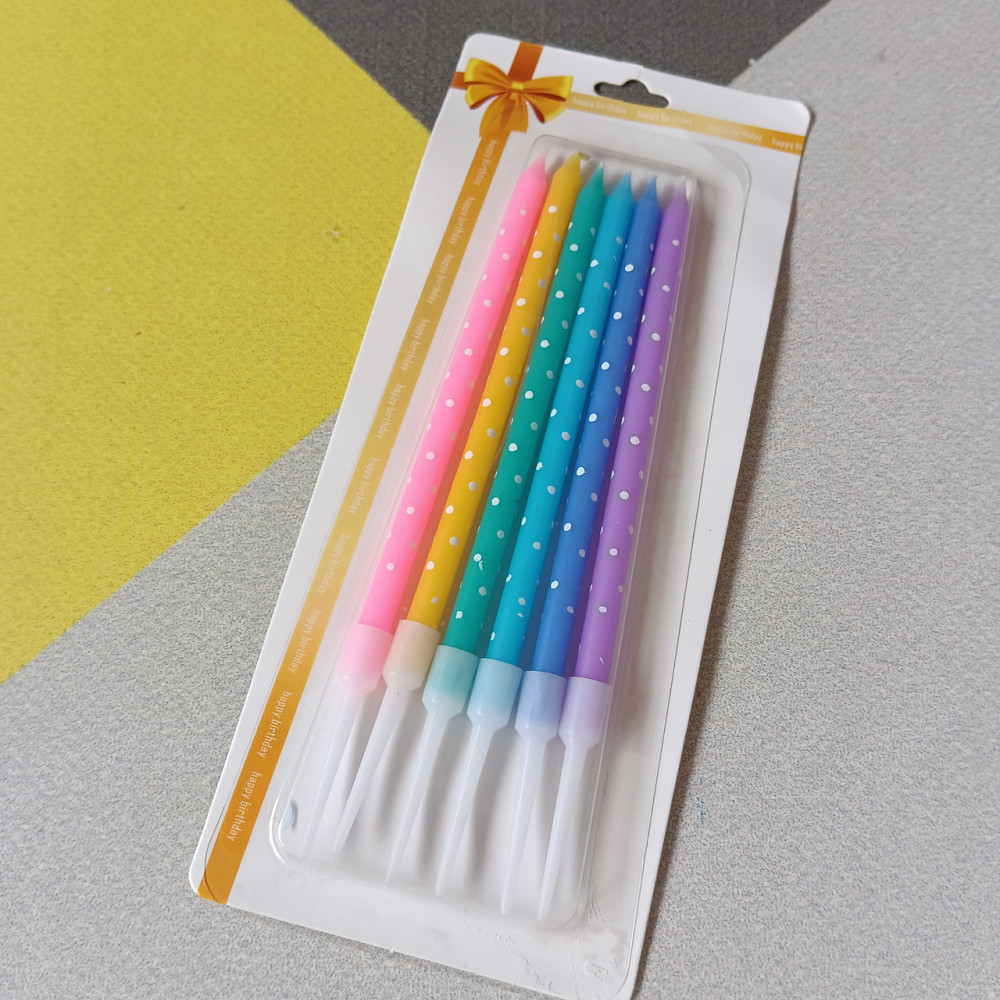 Свічки для торта ніжні 6 шт. Київ - фото 1