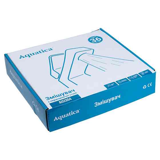 AQUATICA Смеситель KT 1/2" монокран на гайке SS AQUATICA KT-1G170P (9722601) Киев