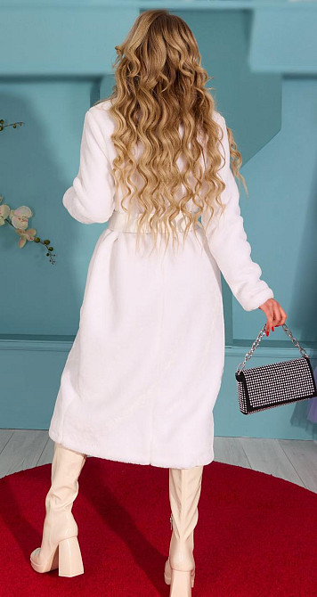 Біла шуба з екохутра Київ - фото 3