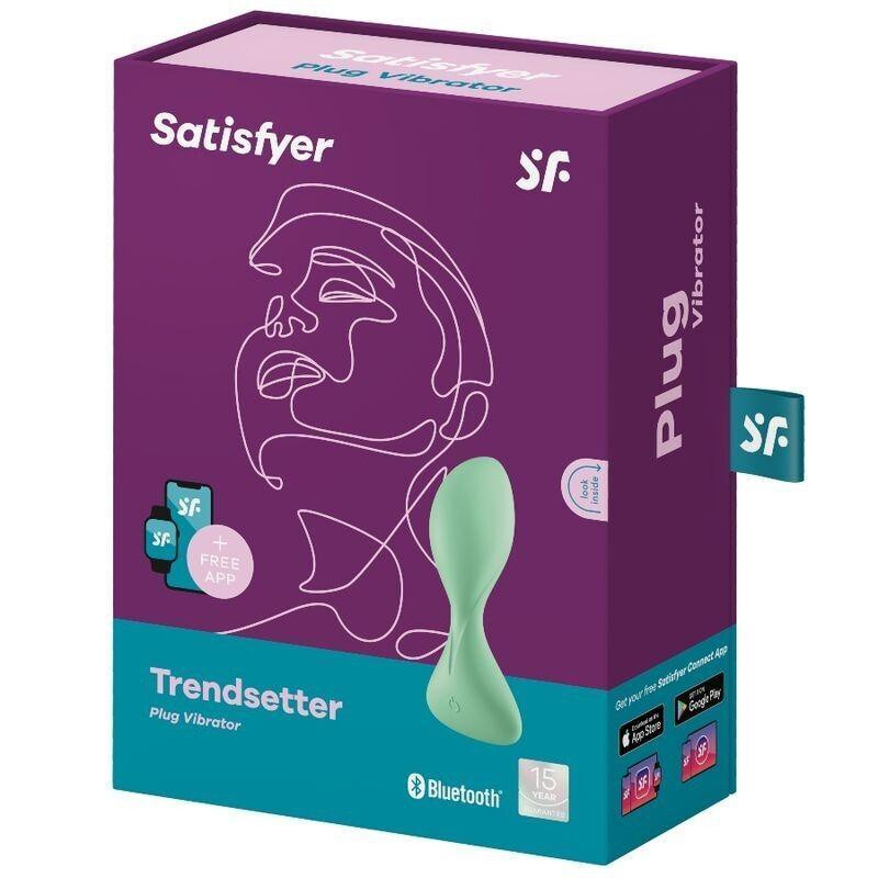 Анальная смарт-пробка с вибрацией Satisfyer Trendsetter Green Sex Aura Киев - изображение 4
