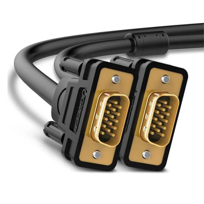 Кабель мультимедийный VGA M to VGA M 2.0m VG101 black Ugreen (11646) Винница - изображение 2