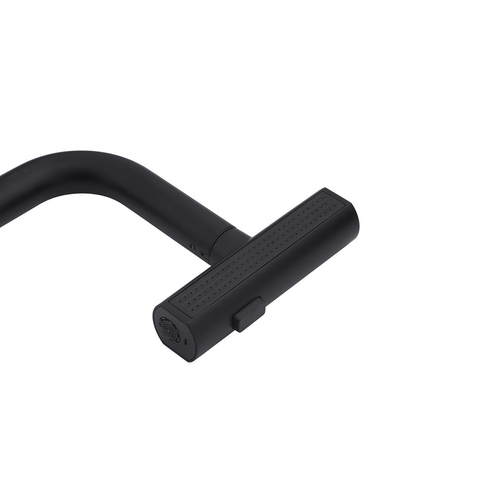 Змішувач для кухні з висувним виливом Kroner KRP Edelstahl Klassisch - SCH03918 чорний Київ - фото 8