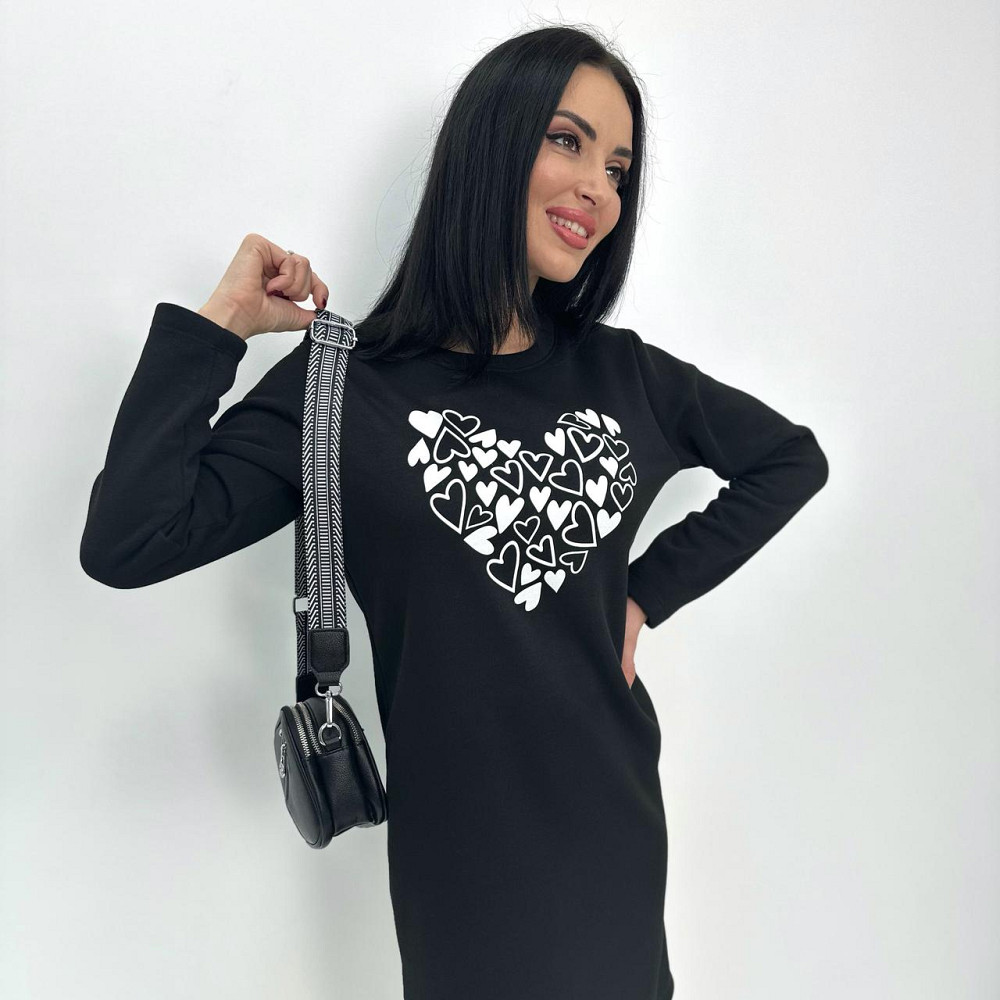 Теплое платье с принтом Romance батал Киев - изображение 9