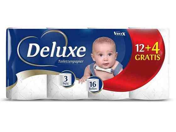 Туалетний папір 16шт 3шар Toilettenpapier ТМ DELUXE Київ