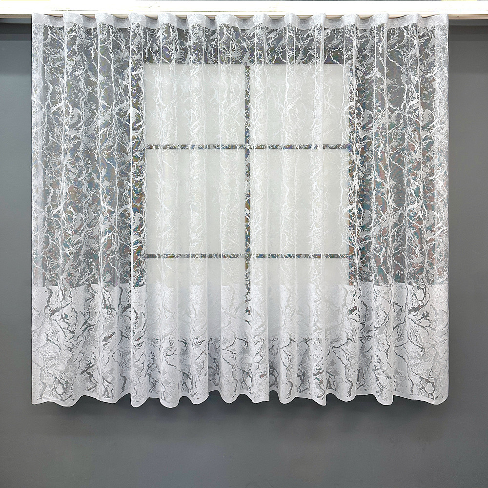 Тюль VR-Textil 1786т Жаккард Белый 300х160 см (40-015) Киев - изображение 1