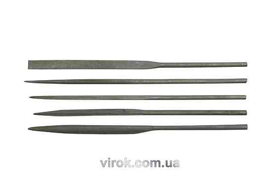Надфілі VOREL : L= 4,0x160 мм, Без ручки, Набір 5 Шт/Уп. [20/100] Одеса