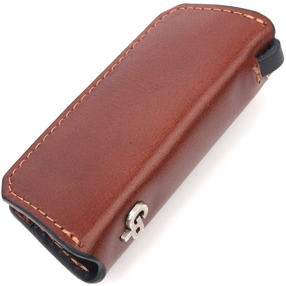 Зручна шкіряна ключниця Grande Pelle 11392 Коричневий Київ - фото 9