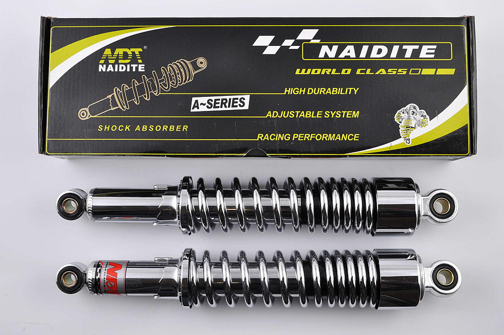 Амортизатори (пара) Delta 340mm, регульовані (хром, коротка склянка) NDT Київ - фото 1