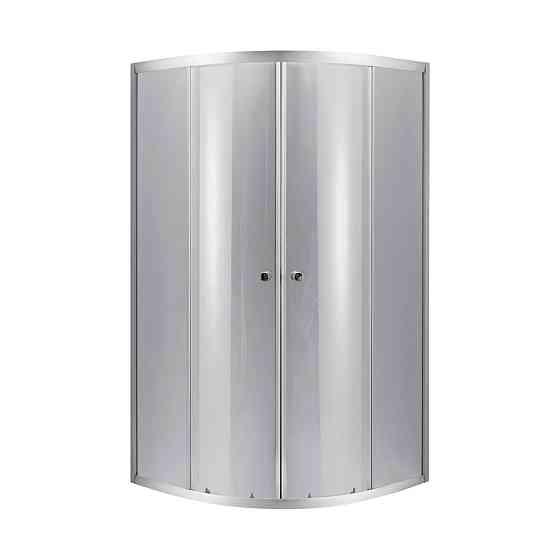 Lidz Набор: Душевая кабина Latwa SC90x90.SAT.LOW.DGR, полукруглая, стекло тонированное 4 мм + Душевой поддон Kapielka ST90x90x14 Киев