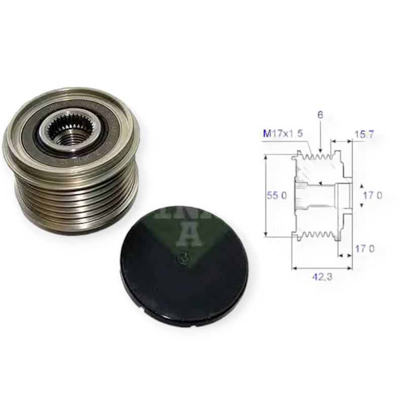 Шків Рено Лагуна III 1.5dCI, Кенго 13-генератора Мукачево - фото 1