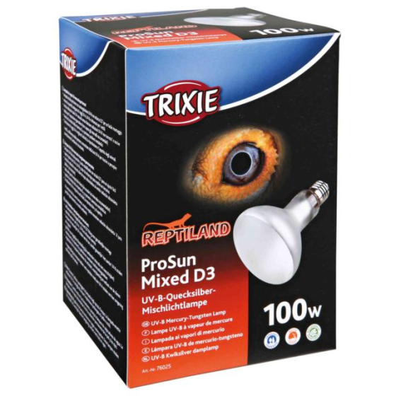 Ртутная лампа накаливания для террариума Trixie ProSun Mixed D3 УФ-В (Трикси) 100 Вт Запорожье