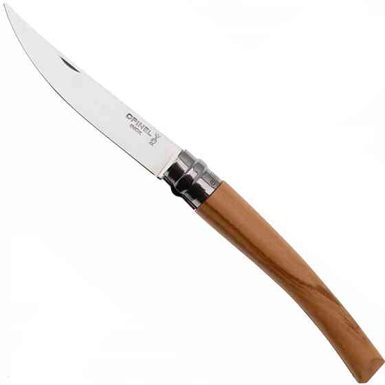 Кухонний ніж філейний складаний Opinel No.10 «Slim Olive» (002562) Нержавіюча сталь Нововолинськ