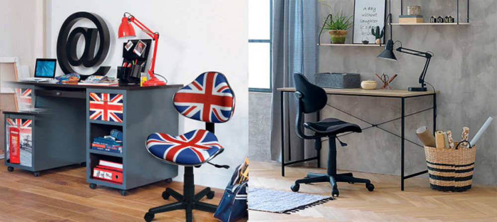 Крісло поворотне Q-G2 синє / чорне Киев - изображение 9