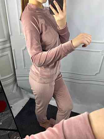 Жіночий спортивний велюровий костюм Пудровий L Харків