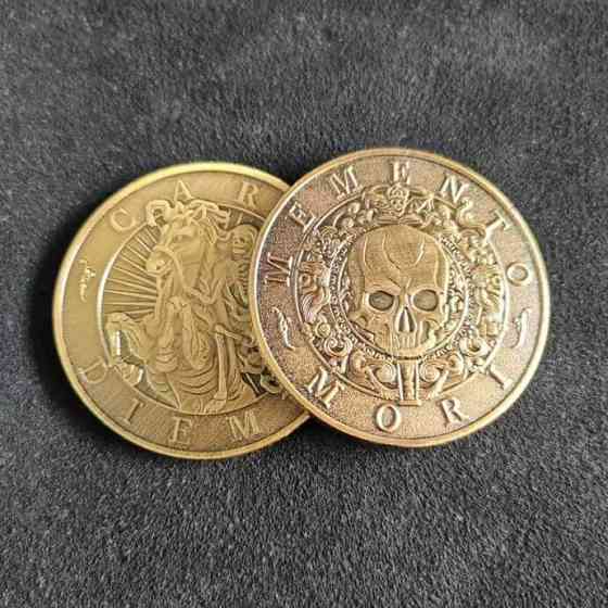 Монета Memento Mori, метал, пам'ятна сувенірна 27.6 г, 40 мм Київ