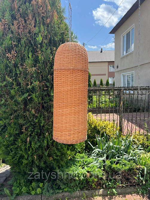 Длинный абажур из лозы Киев - изображение 4