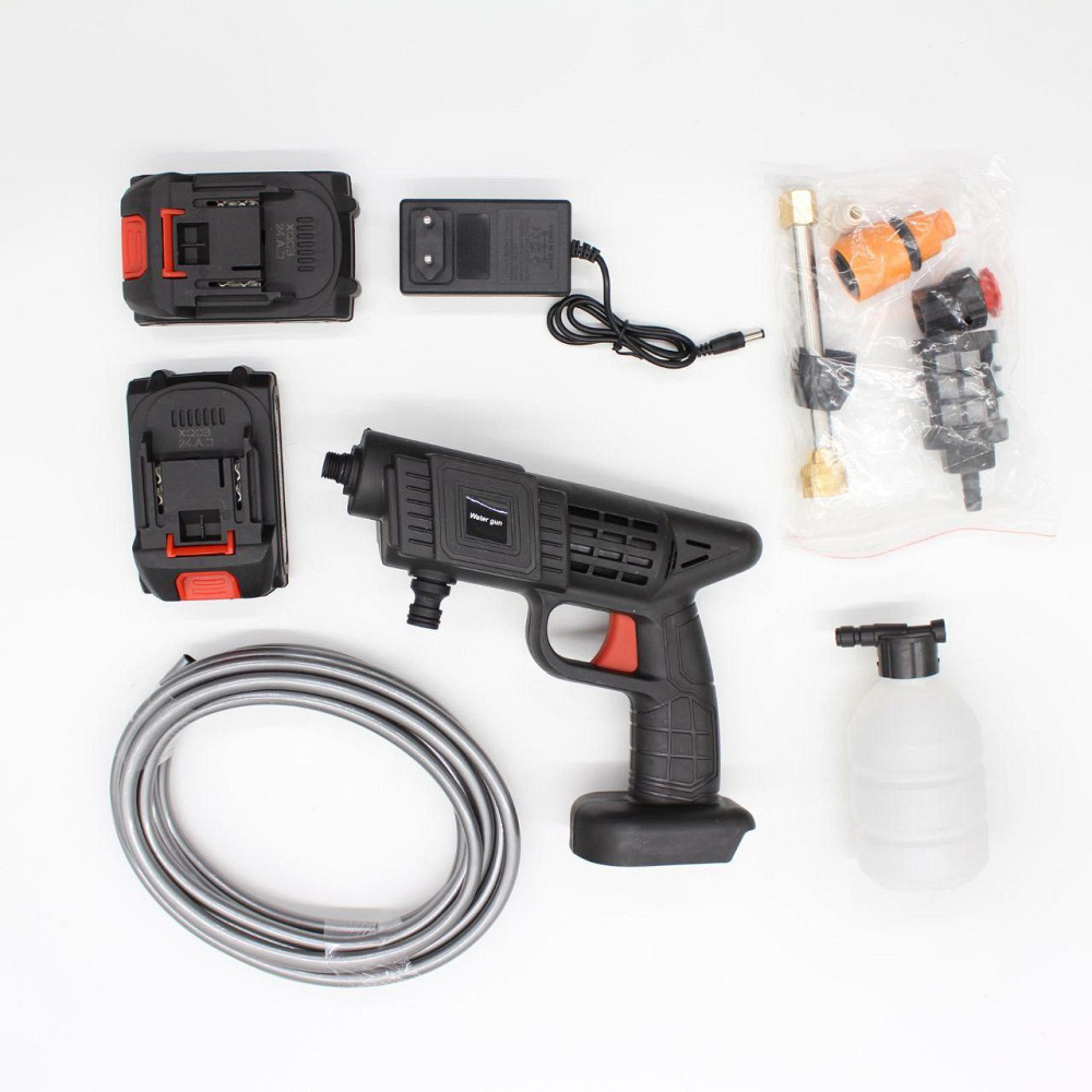 Акумуляторна мийка високого тиску з 2 акумуляторами 24V / Міні-мийка для авто / Бездротовий розпилювач-пістолет Київ - фото 8