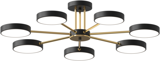 SIRIUS Люстра світлодіодна акрилова Sirius B X13242/7 BK+FGD Коломия