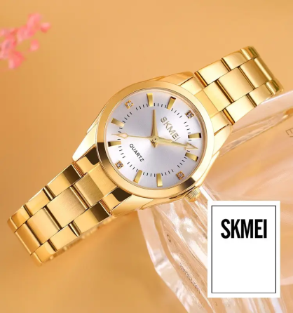 Жіночий наручний годинник Skmei 1620 (Золотистий) Київ